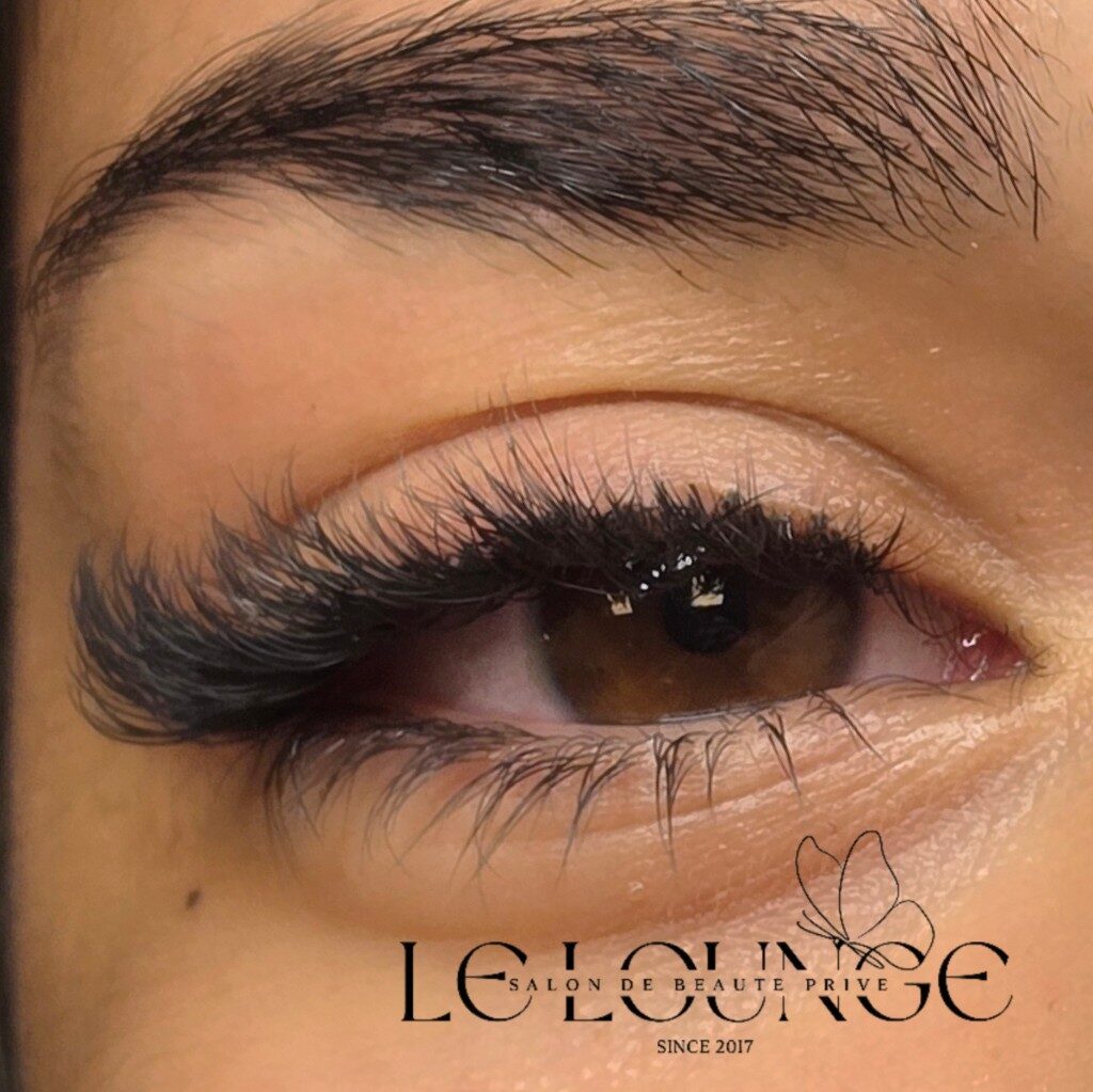 Extension de cils, gros plan